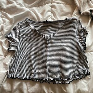 striped crop top